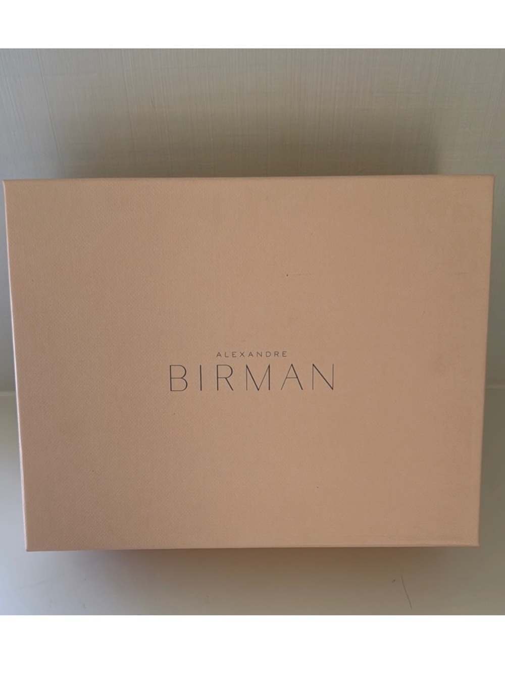 Alexandre Birman Peach Pink Empty Shoe Box Storage Box Tissue